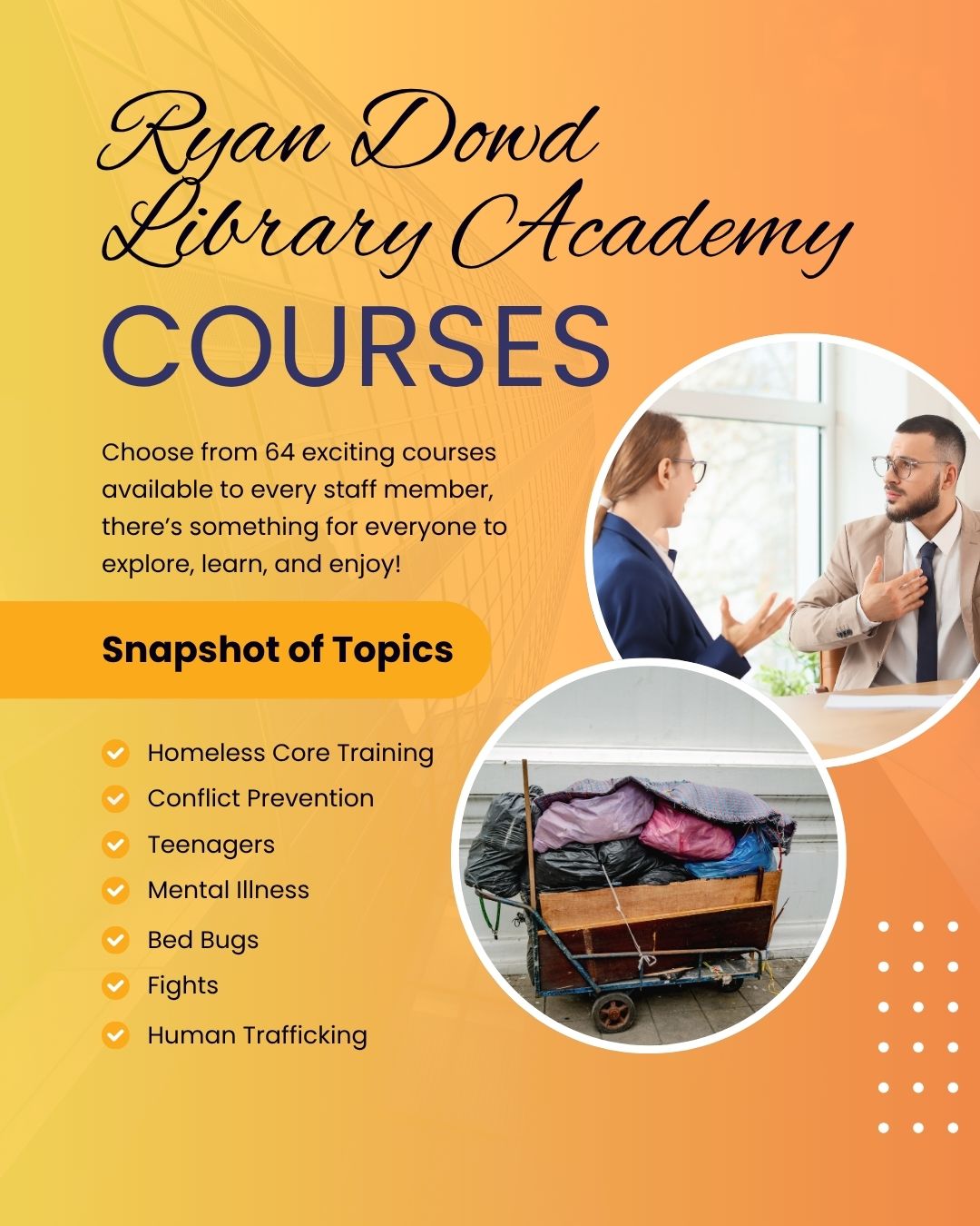 Ryan Dowd Library Academy Courses