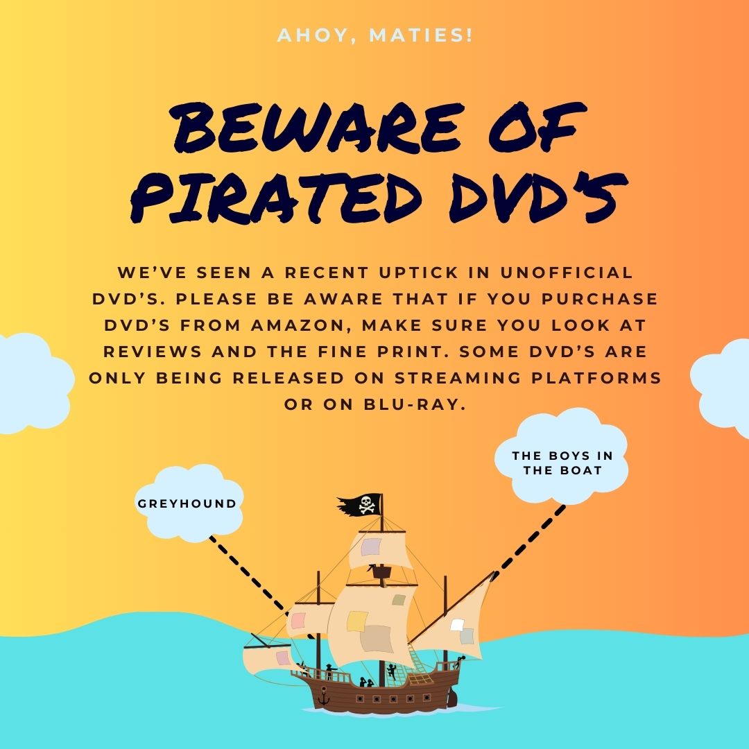 Beware of Pirated DVD's