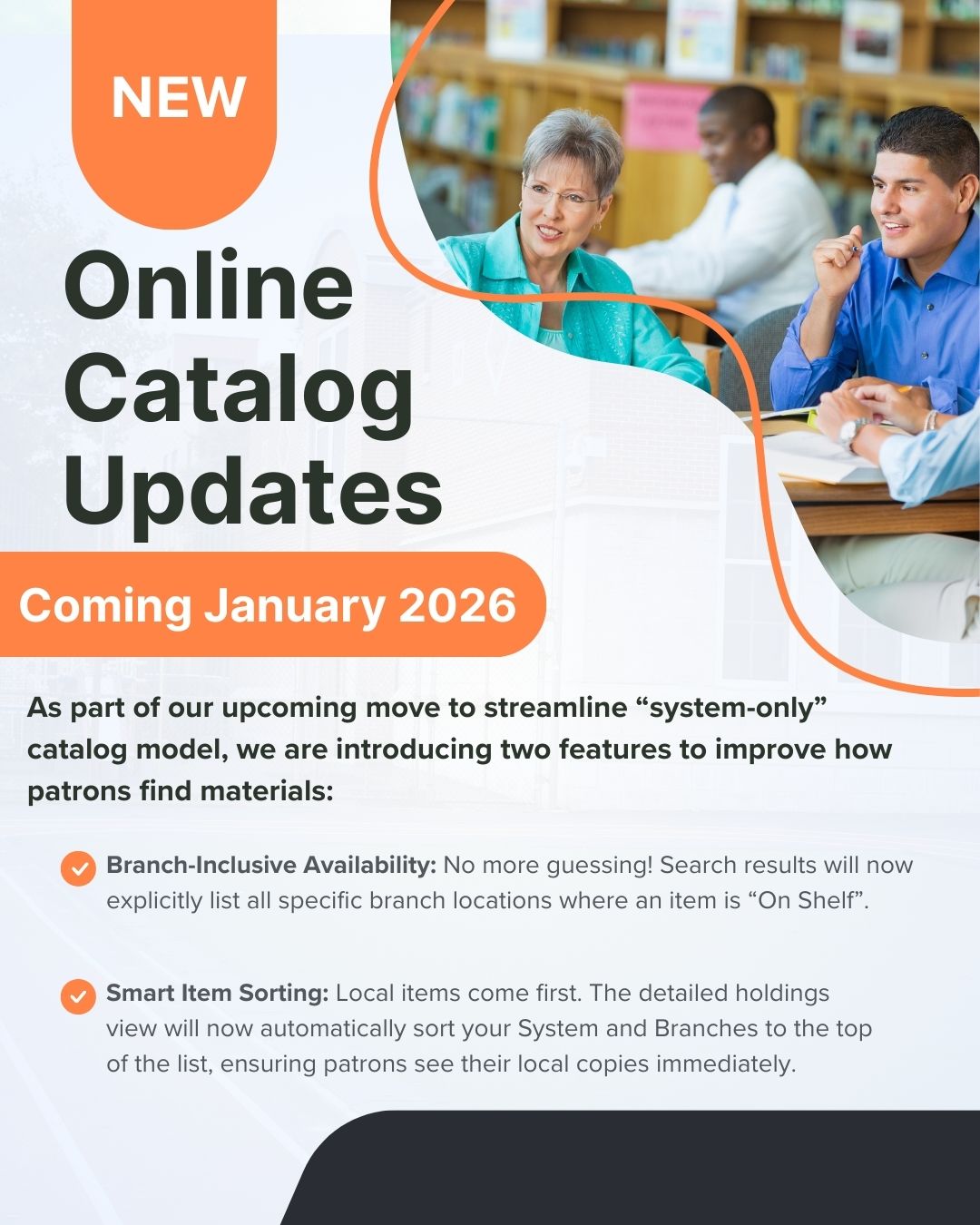 Online Cataloging Updates Coming January 2026