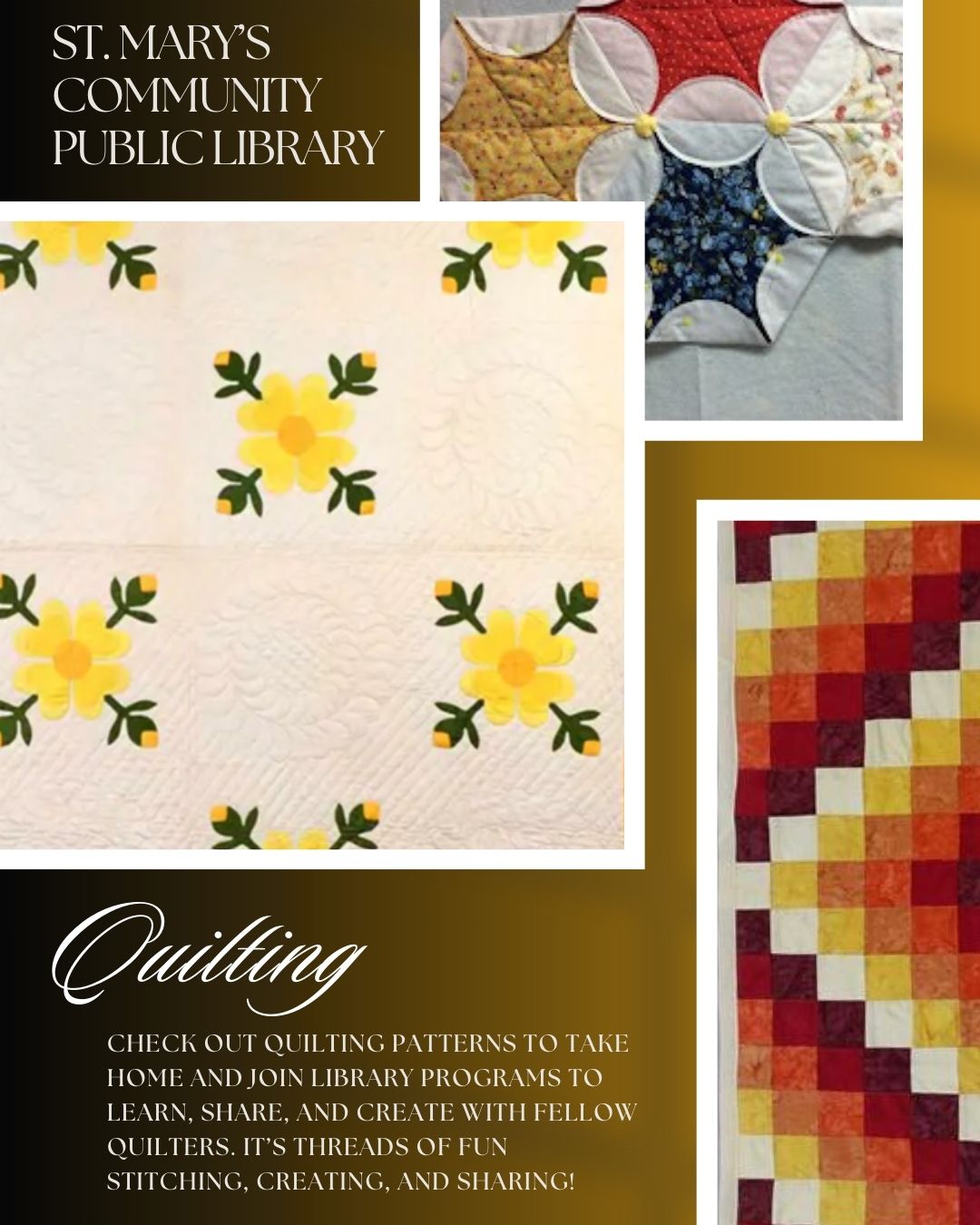 St. Mary's Community Public Library Quilting