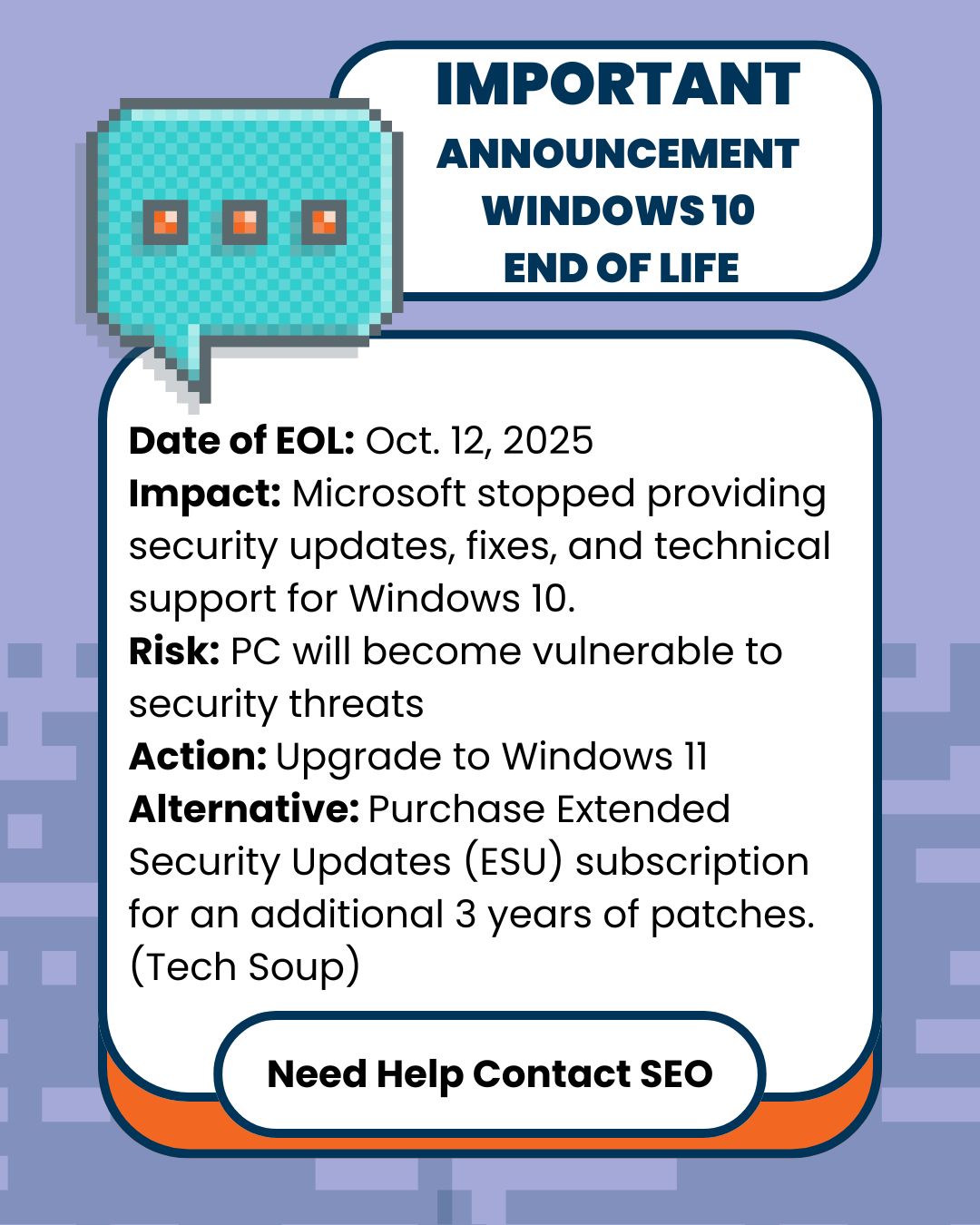 Windows End of Life Announcement